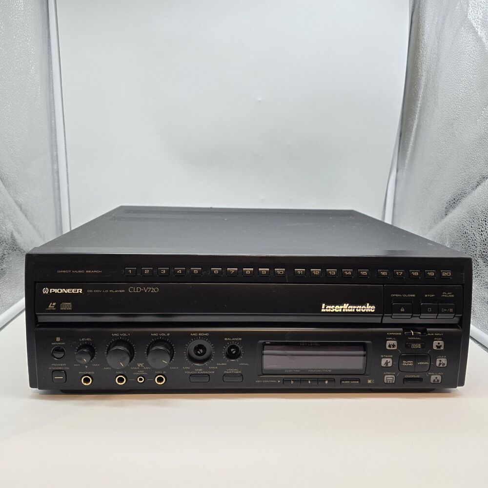 Pioneer CLD-V720 CD CDV Laserdisc Player *Tested *NO REMOTE* Includes Disc